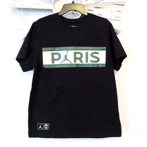 Jordan Jumpman PARIS Graphic Tee Size Large Black T-Shirt